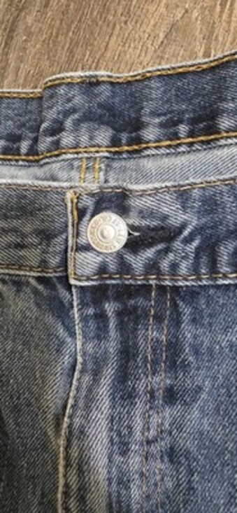 Vintage Levis Jeans Mens Blue Made USA Faded Relaxed 550 Pants (Tag42x36) Denim - Picture 5 of 7